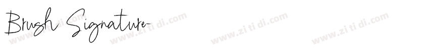 Brush Signature字体转换 Brush Signature字体转换